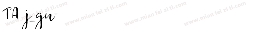 TA j_gu字体转换